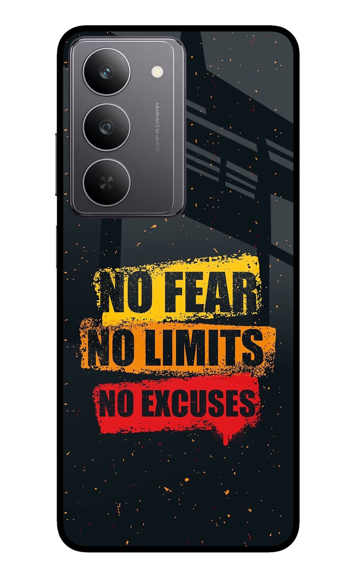 No Fear No Limits No Excuse Realme 14x 5G Back Cover