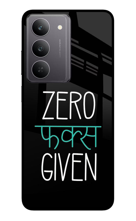Zero Fucks Given Realme 14x 5G Glass Case