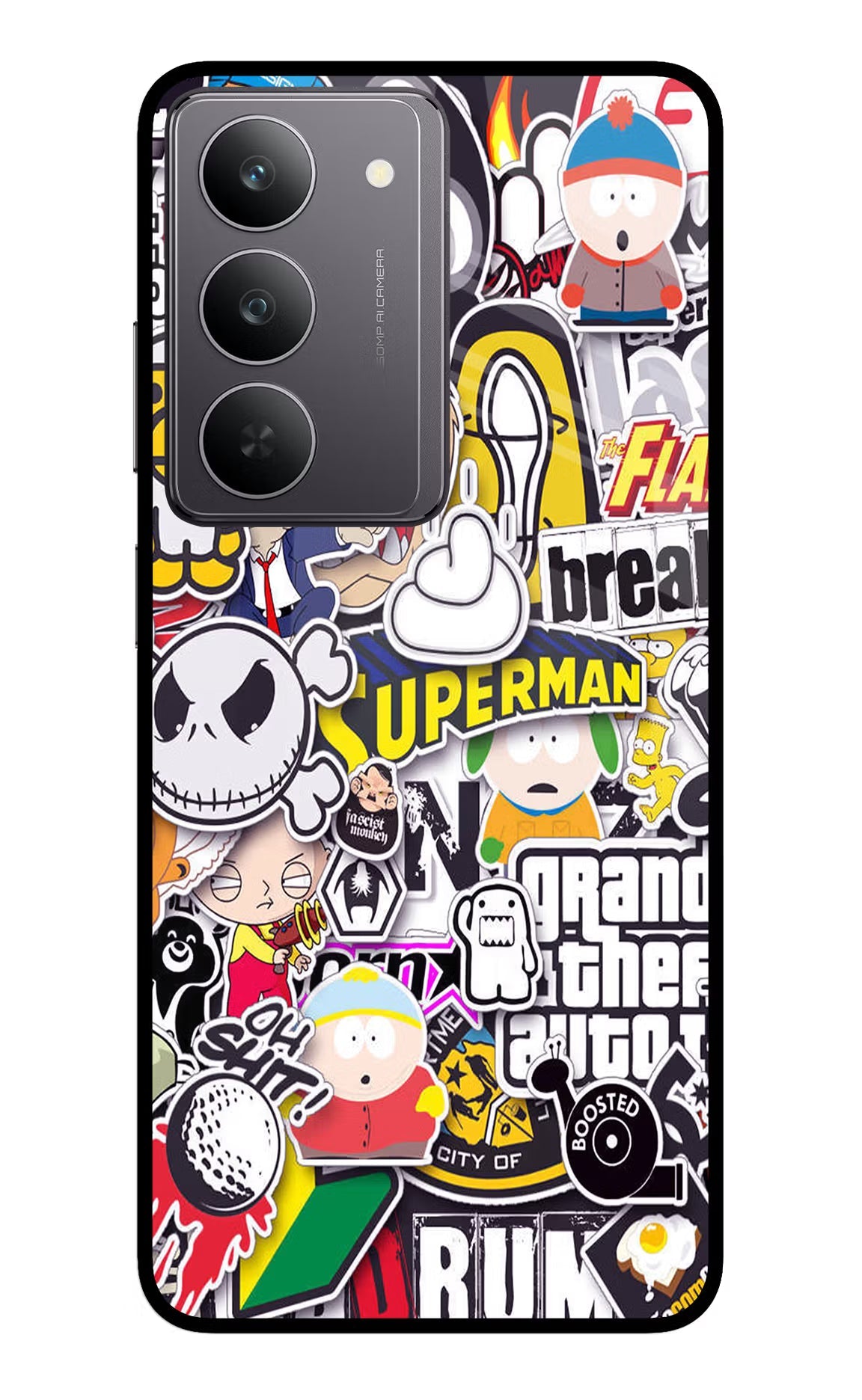 Sticker Bomb Realme 14x 5G Back Cover