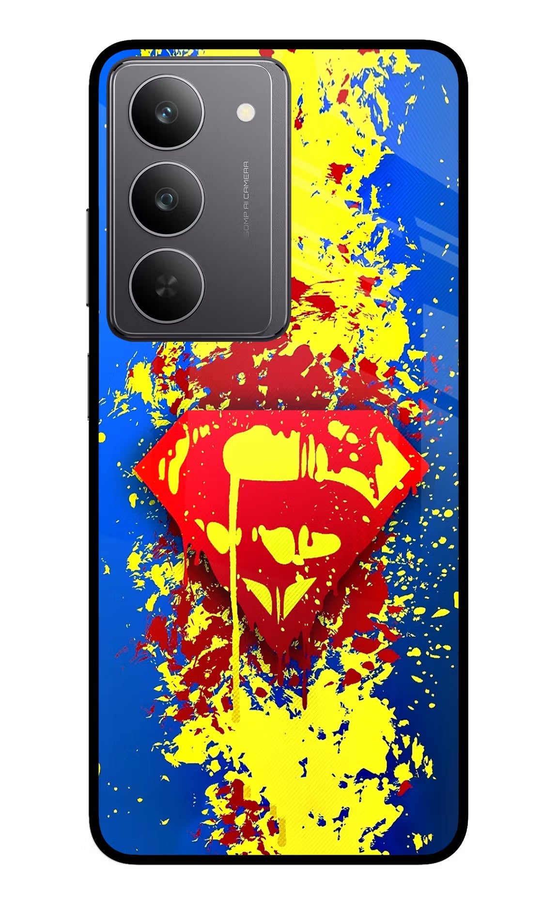 Superman logo Realme 14x 5G Glass Case