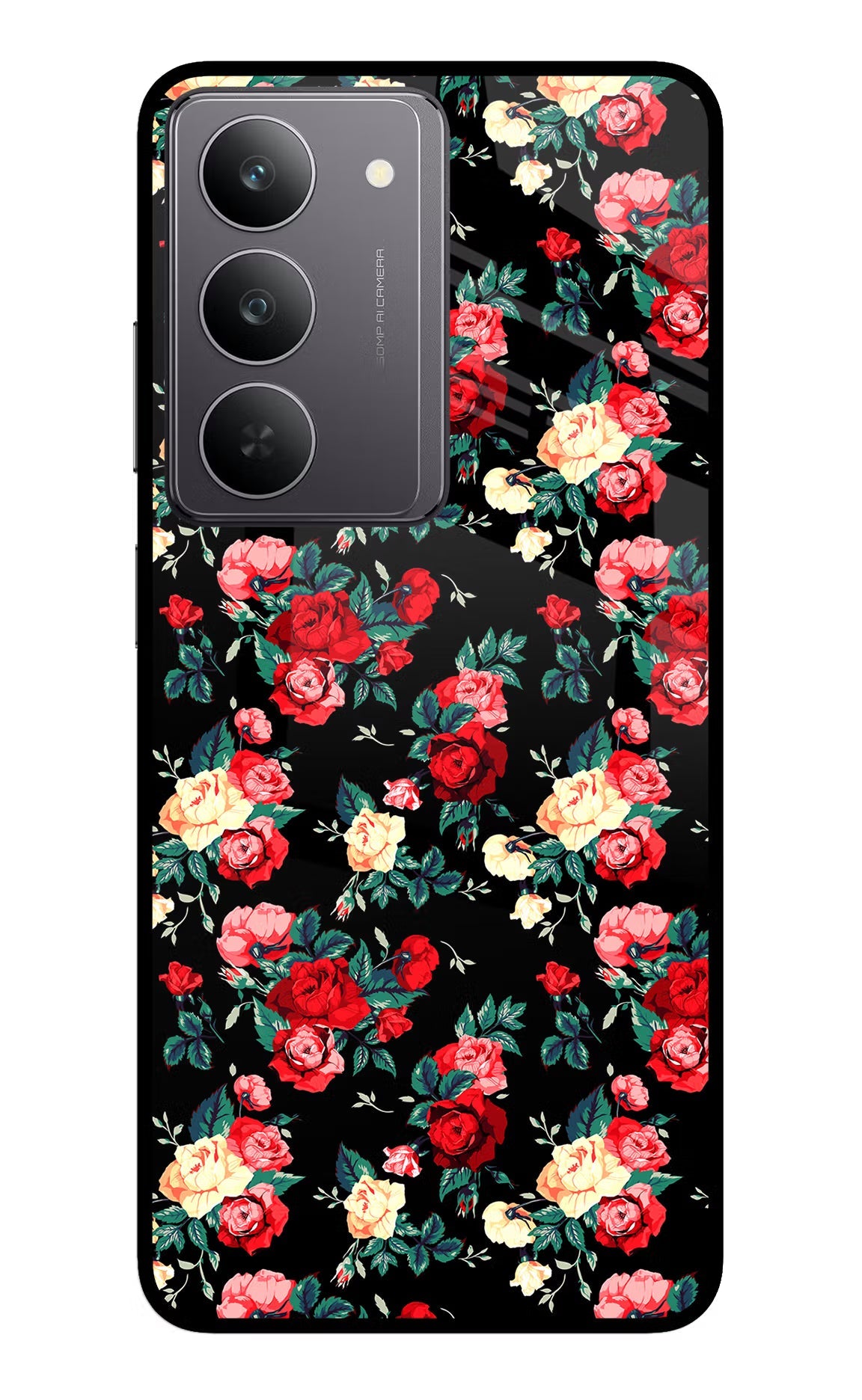 Rose Pattern Realme 14x 5G Back Cover