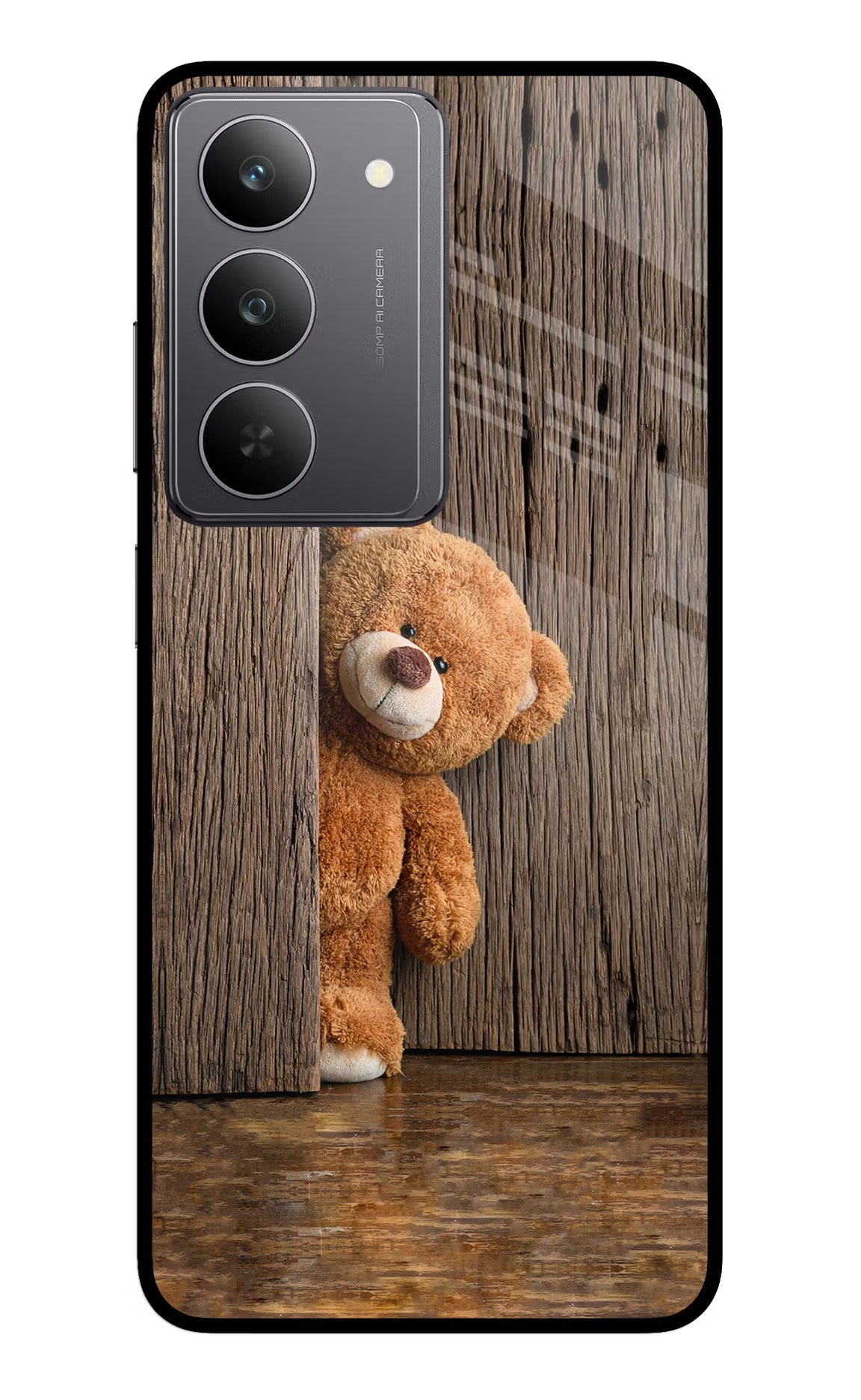 Teddy Wooden Realme 14x 5G Back Cover