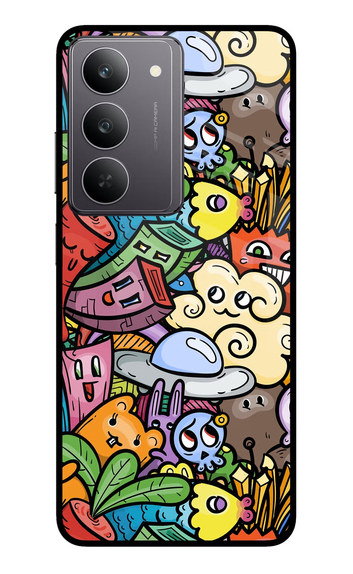 Veggie Doodle Realme 14x 5G Back Cover
