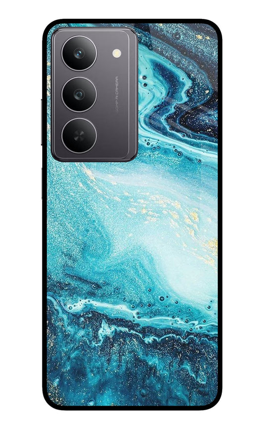 Blue Glitter Marble Realme 14x 5G Back Cover