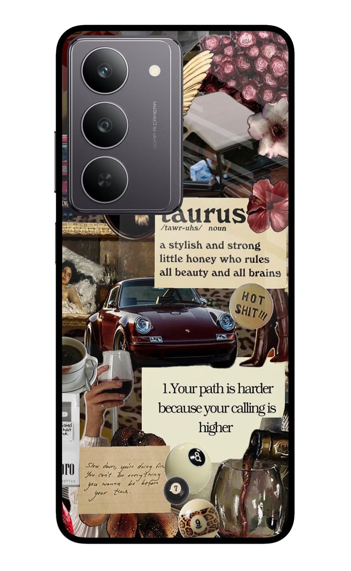 Taurus Zodiac Realme 14x 5G Glass Case