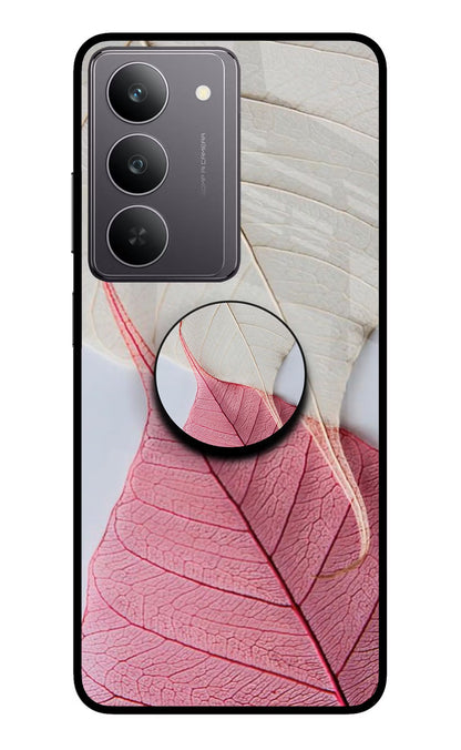 White Pink Leaf Realme 14x 5G Pop Case