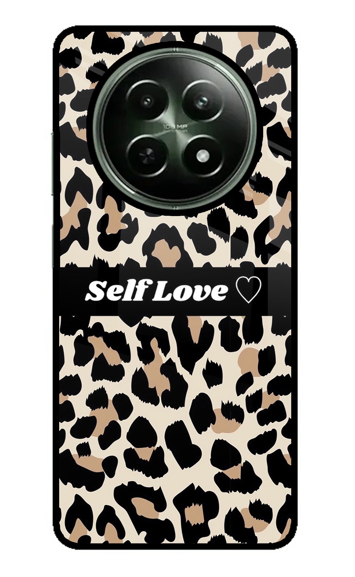 Leopard Print Self Love Realme 12x 5G Glass Case