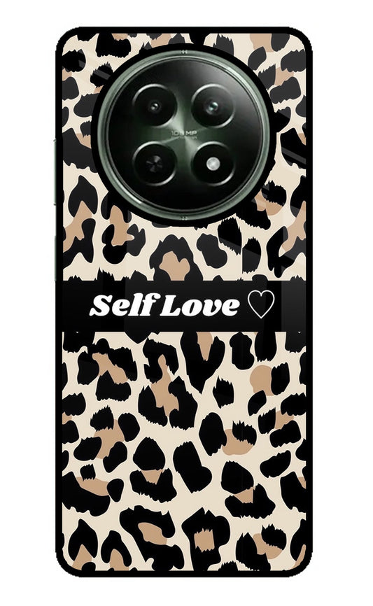 Leopard Print Self Love Realme 12x 5G Glass Case
