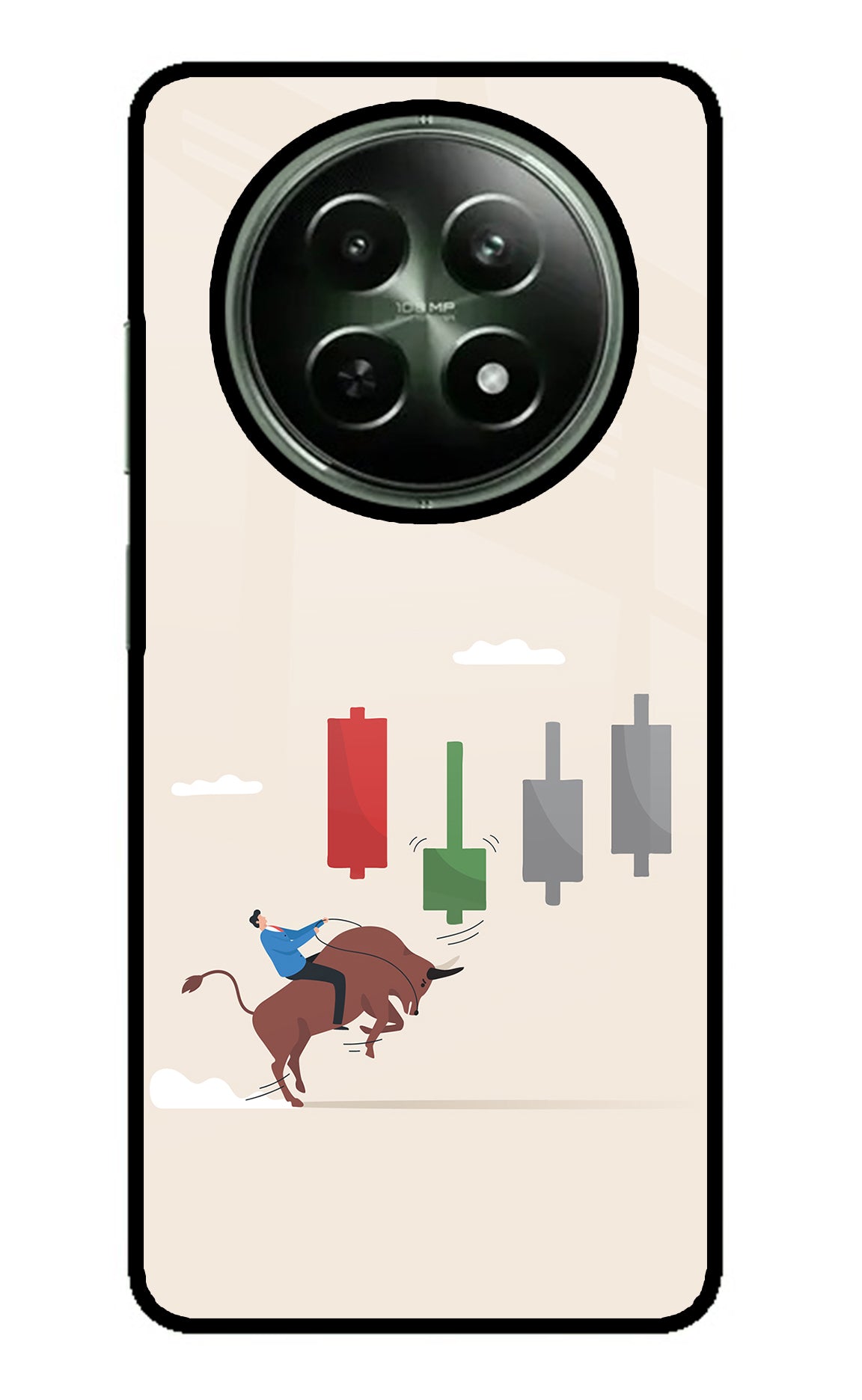 Bull Trading Momentum Realme 12x 5G Glass Case