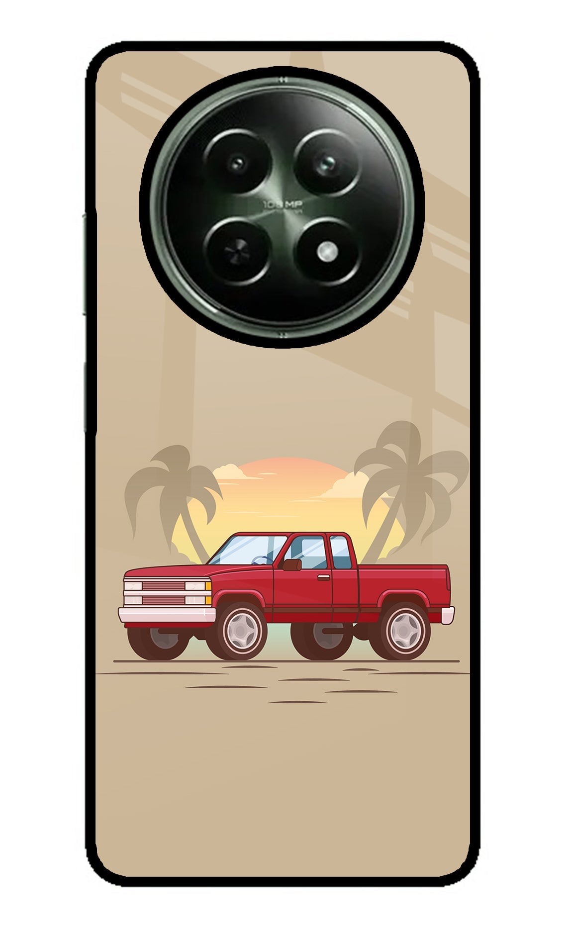 Desert Classic Drive Realme 12x 5G Glass Case