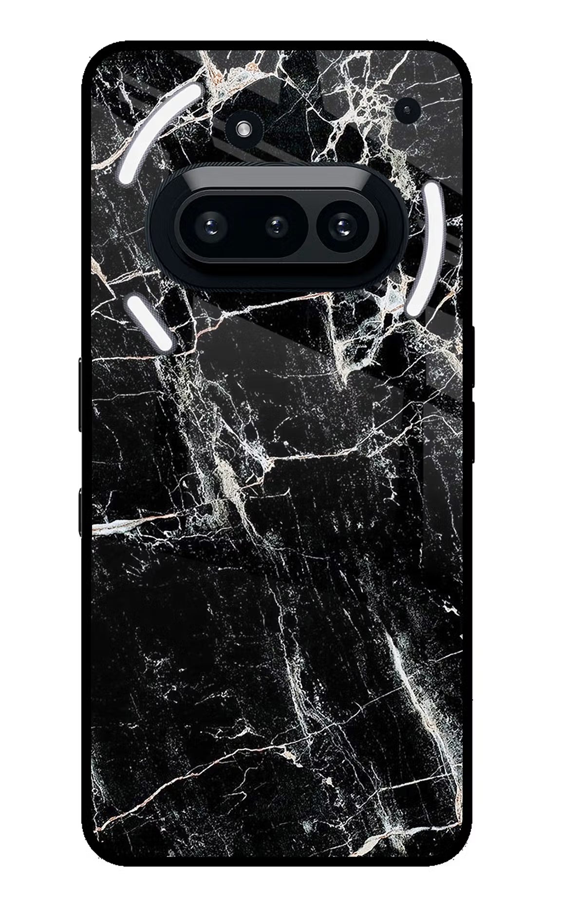 Black Marble Texture Nothing Phone 3A Back Cover