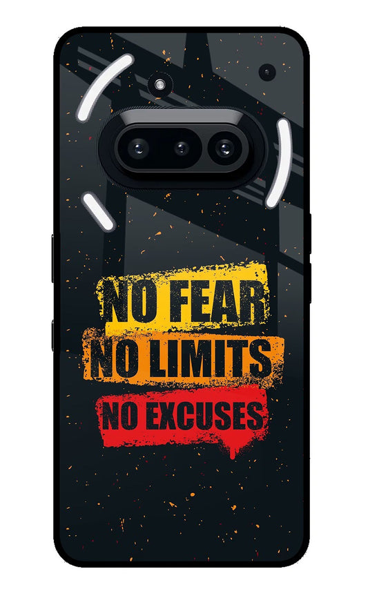 No Fear No Limits No Excuse Nothing Phone 3A Back Cover
