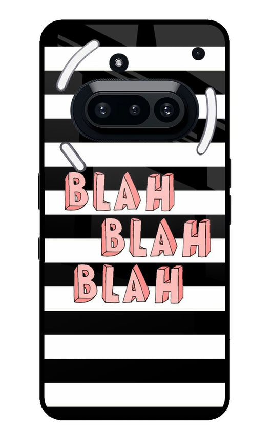 Blah Blah Blah Nothing Phone 3A Back Cover