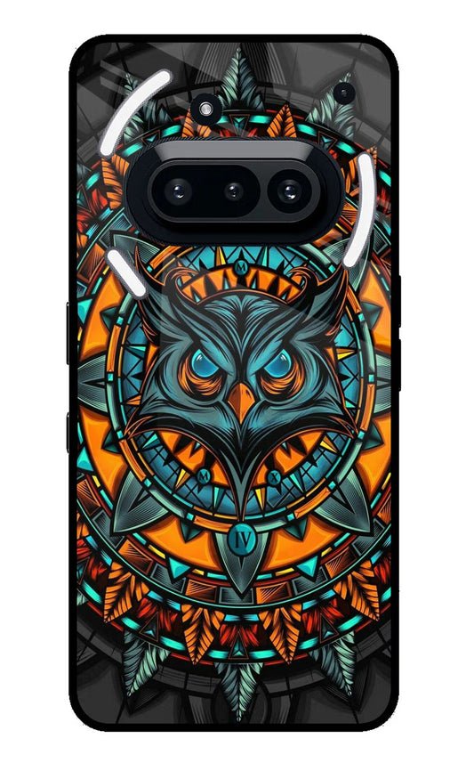 Angry Owl Art Nothing Phone 3A Glass Case