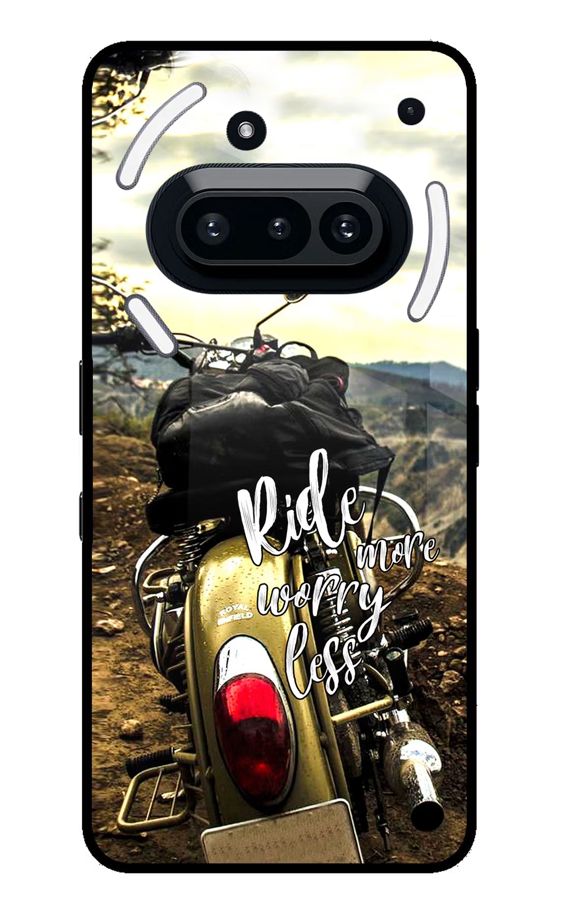 Ride More Worry Less Nothing Phone 3A Glass Case
