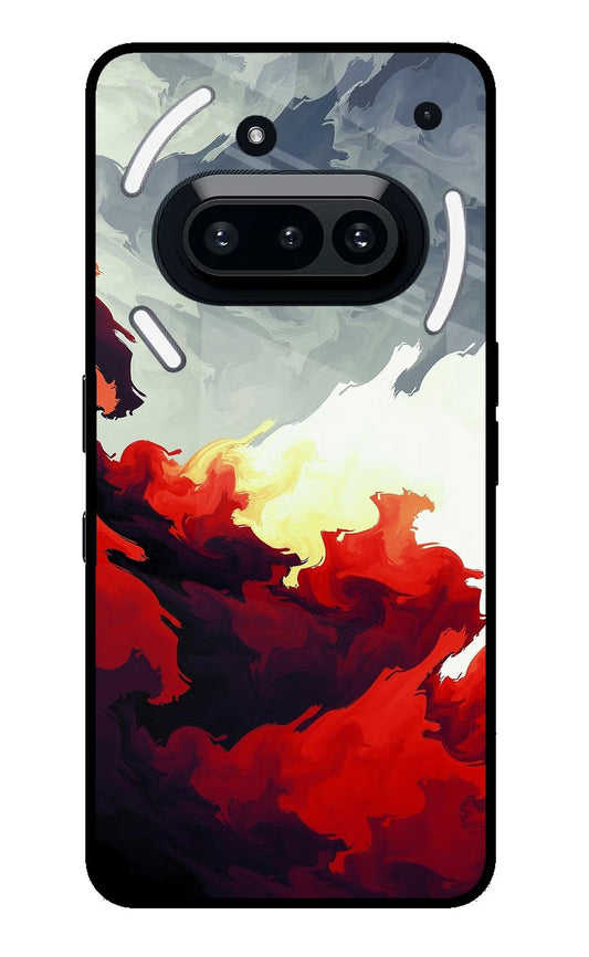 Fire Cloud Nothing Phone 3A Glass Case