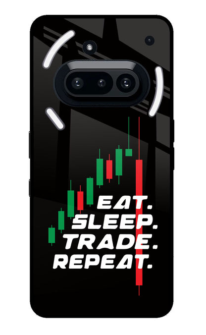 Eat Sleep Trade Repeat Nothing Phone 3A Back Cover