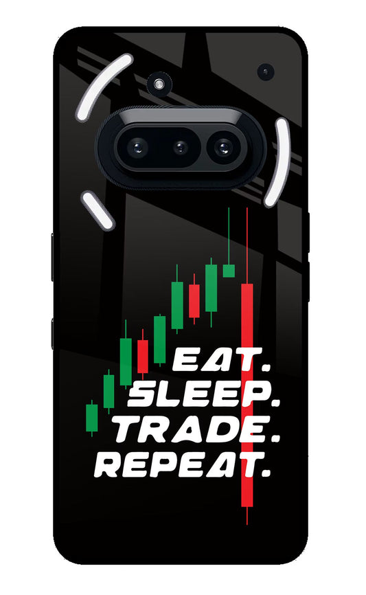 Eat Sleep Trade Repeat Nothing Phone 3A Back Cover