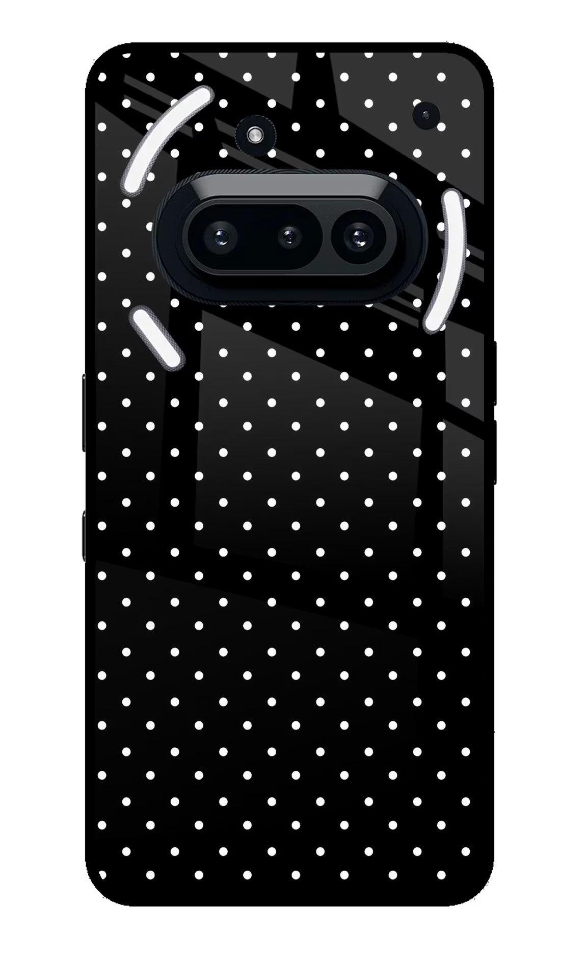White Dots Nothing Phone 3A Back Cover