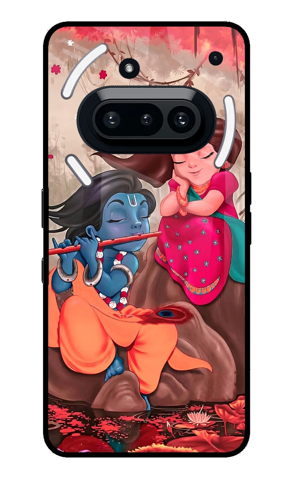 Radhe Krishna Nothing Phone 3A Glass Case