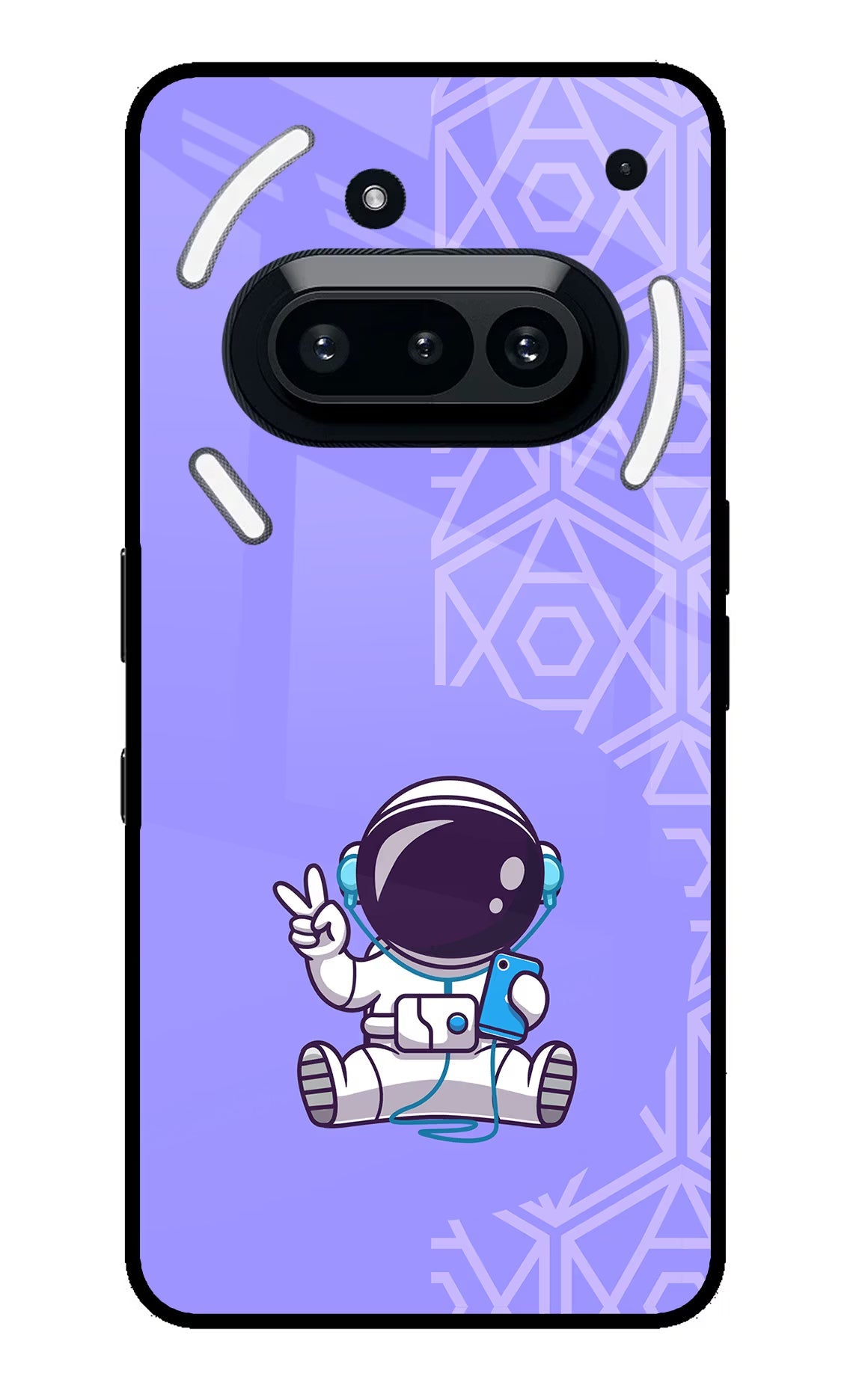 Cute Astronaut Chilling Nothing Phone 3A Glass Case