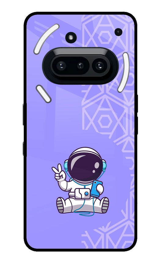 Cute Astronaut Chilling Nothing Phone 3A Glass Case