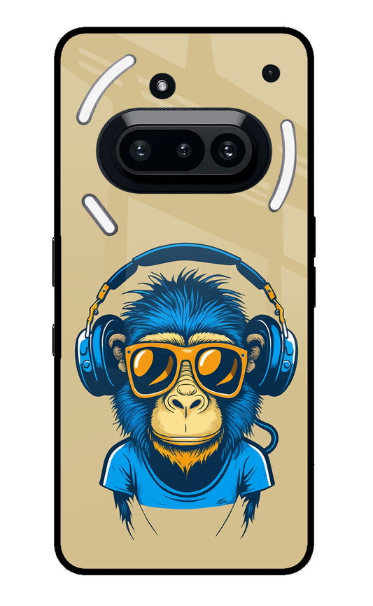 Monkey Headphone Nothing Phone 3A Glass Case