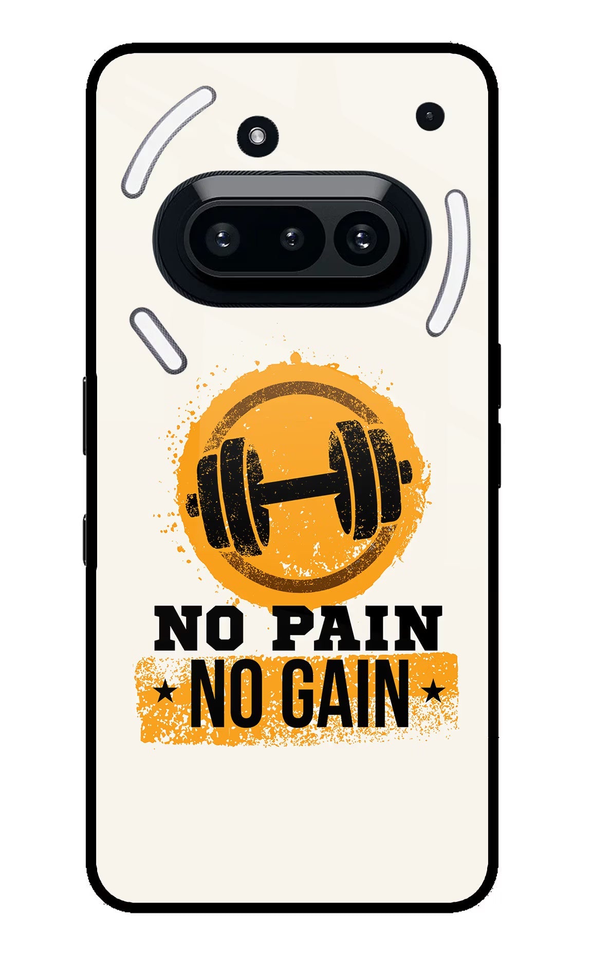 No Pain No Gain Nothing Phone 3A Back Cover