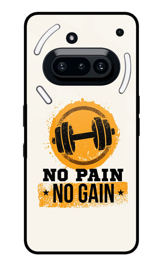 No Pain No Gain Nothing Phone 3A Back Cover