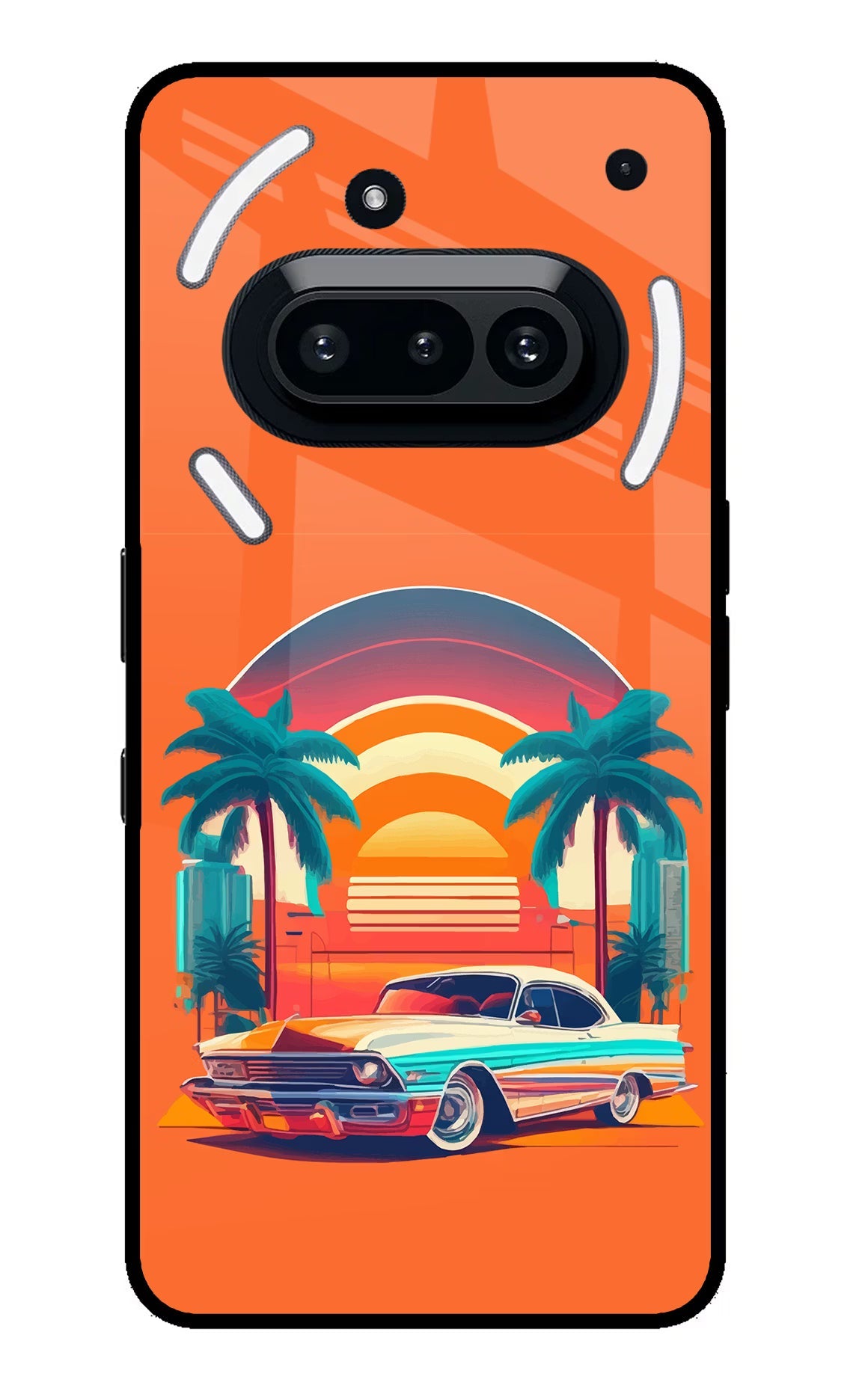 Palm Drive 80s Nothing Phone 3A Back Cover