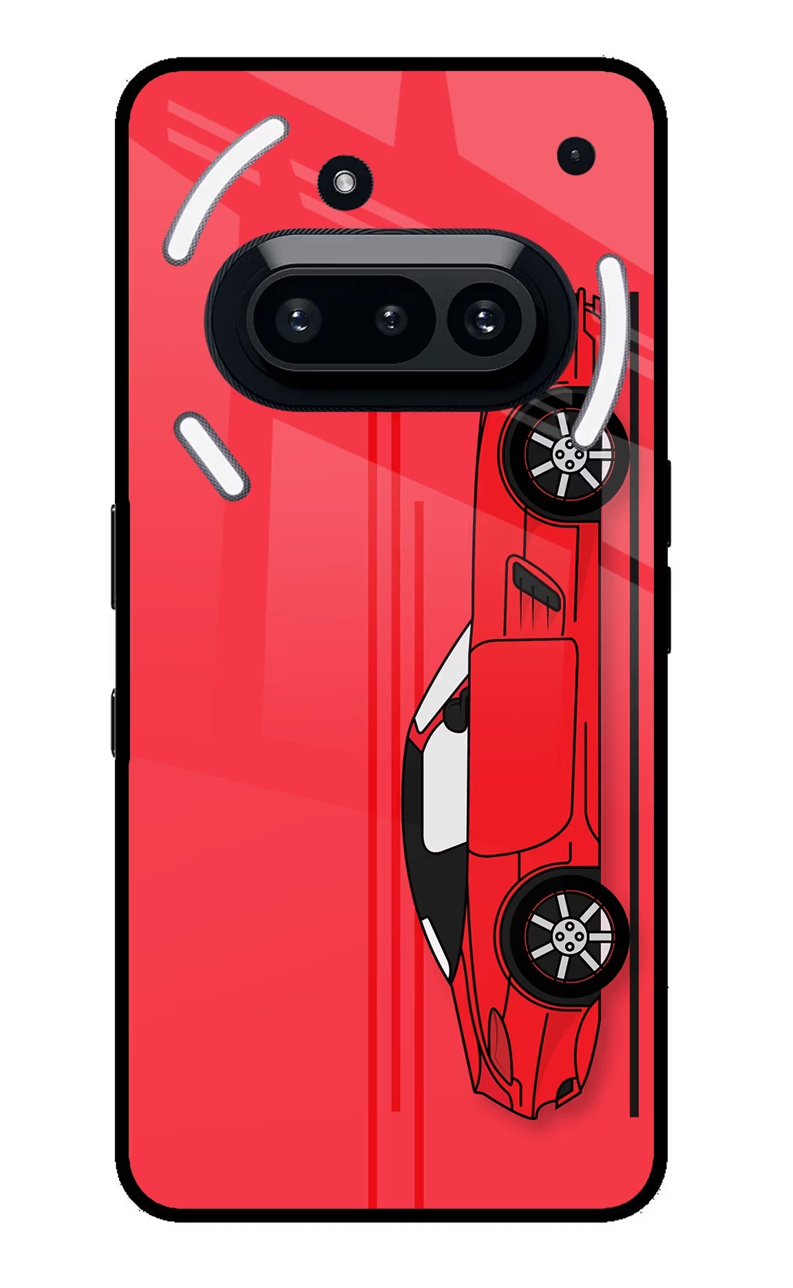 Red Velocity Nothing Phone 3A Back Cover