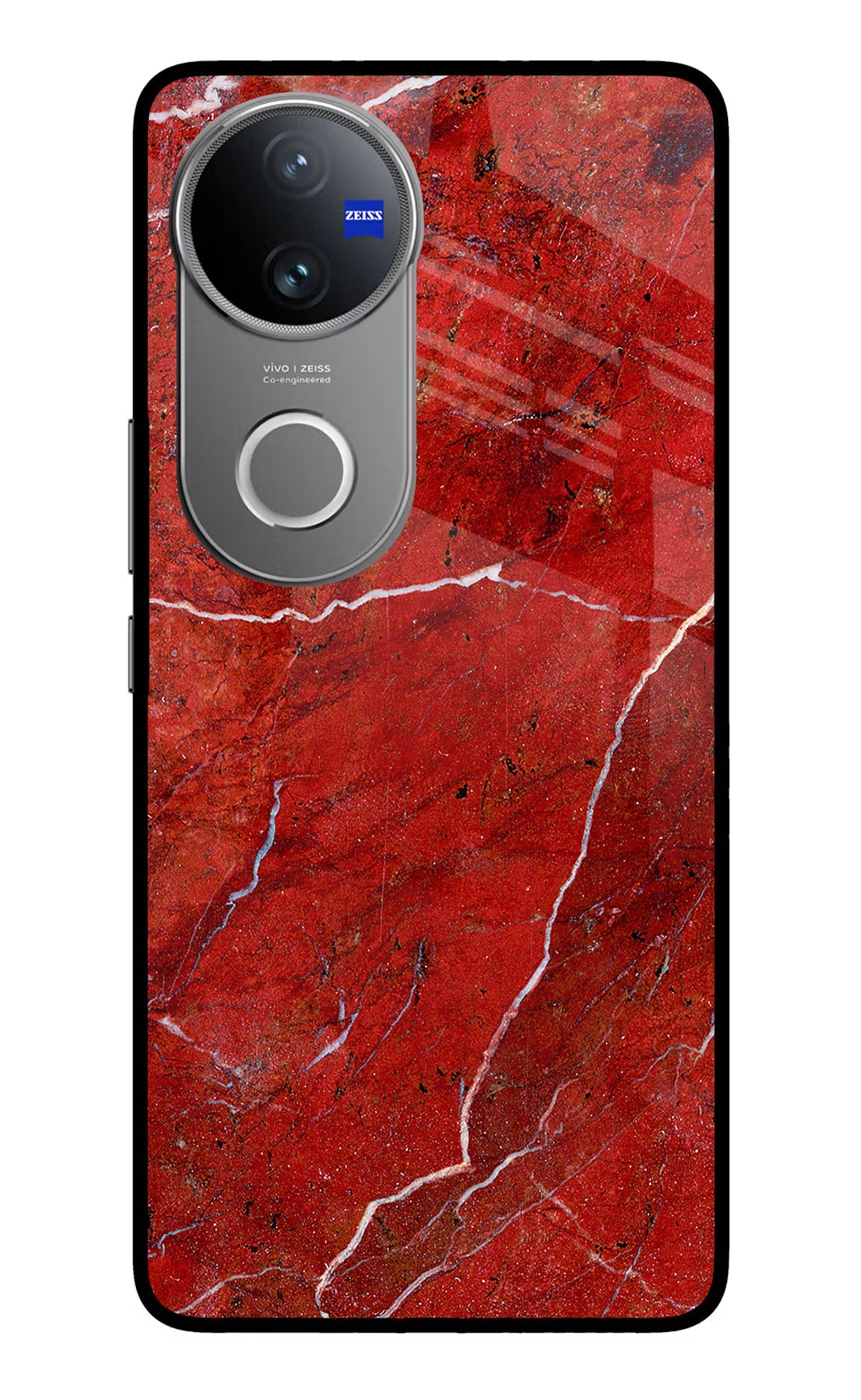 Red Marble Design Vivo V50 5G Back Cover