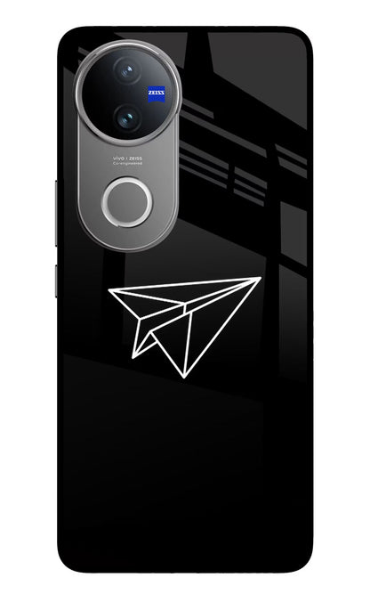 Paper Plane White Vivo V50 5G Back Cover