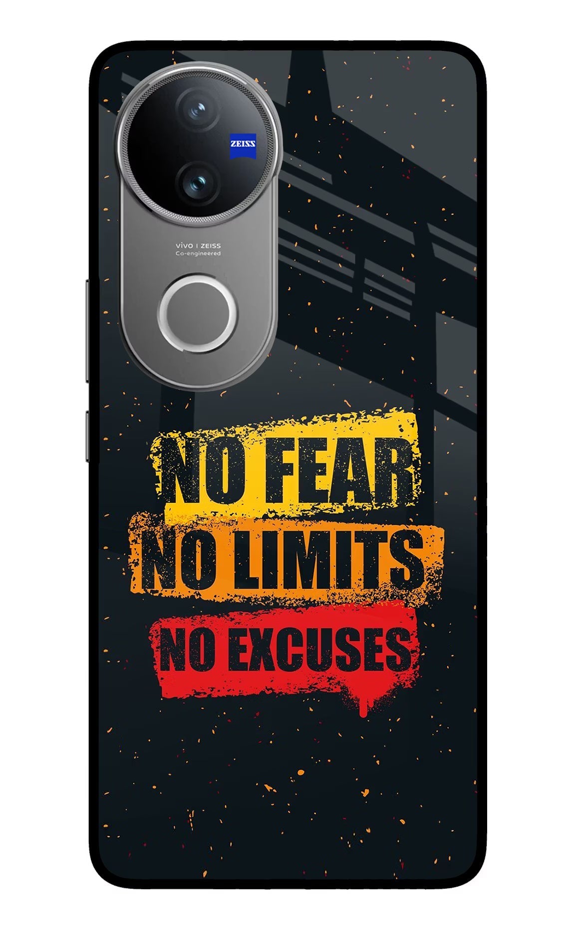 No Fear No Limits No Excuse Vivo V50 5G Glass Case