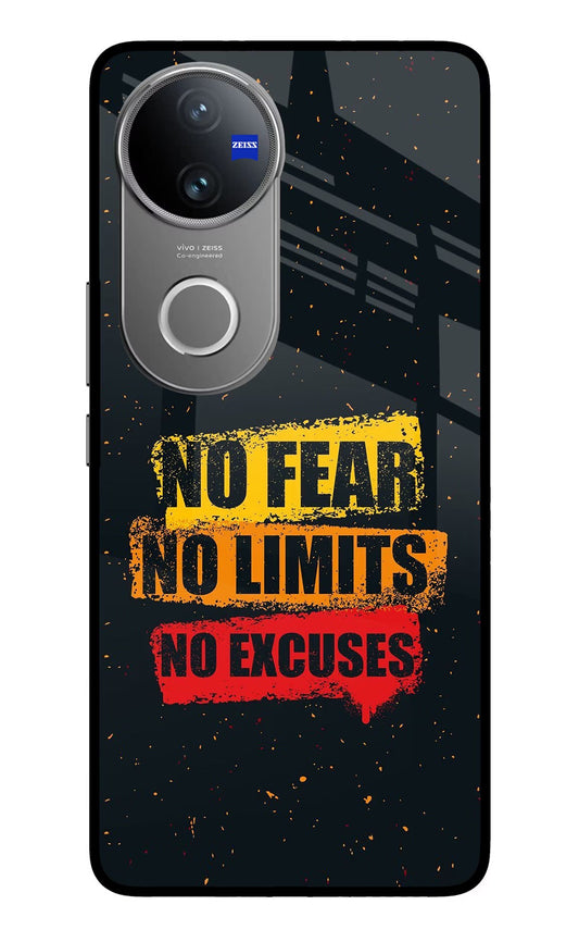 No Fear No Limits No Excuse Vivo V50 5G Glass Case