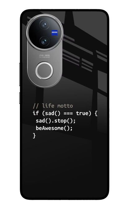 Life Motto Code Vivo V50 5G Back Cover