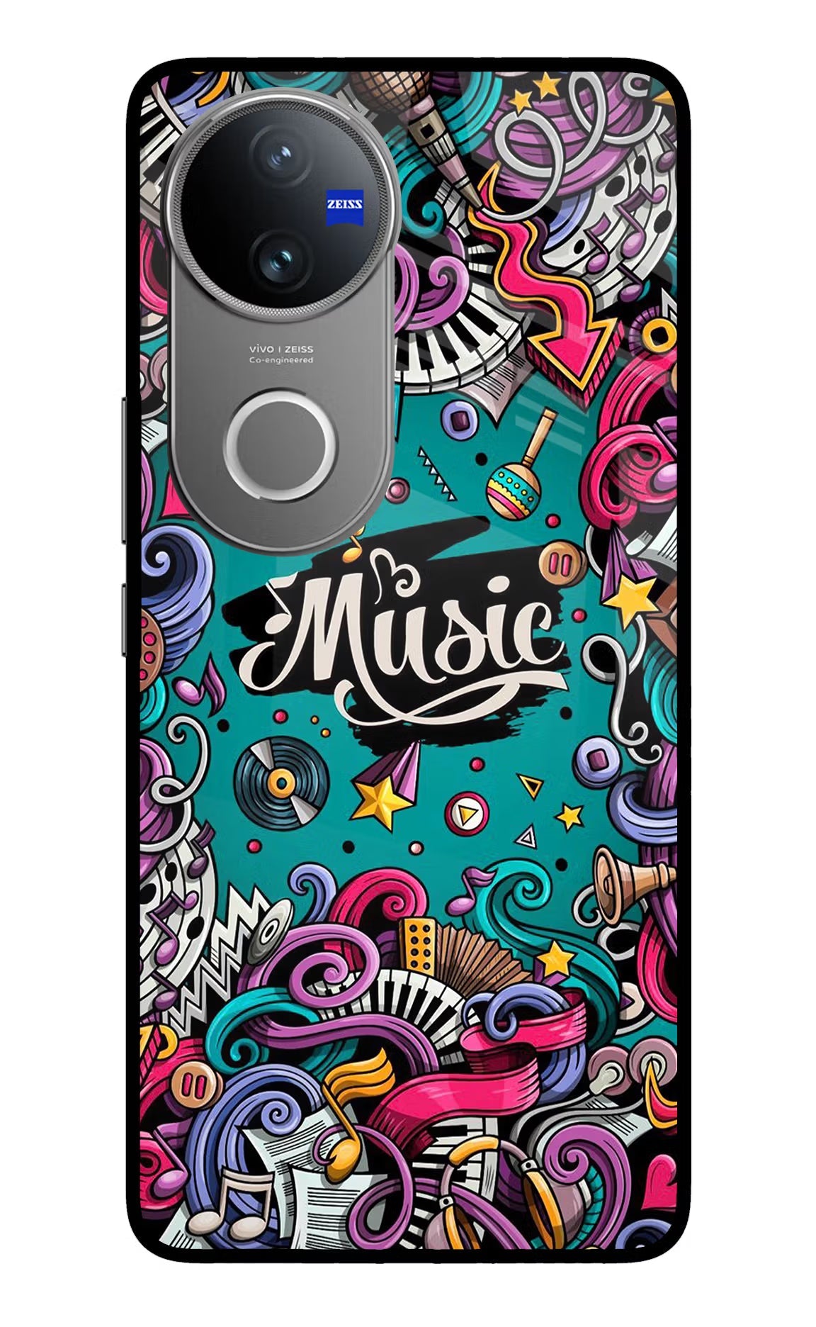 Music Graffiti Vivo V50 5G Back Cover