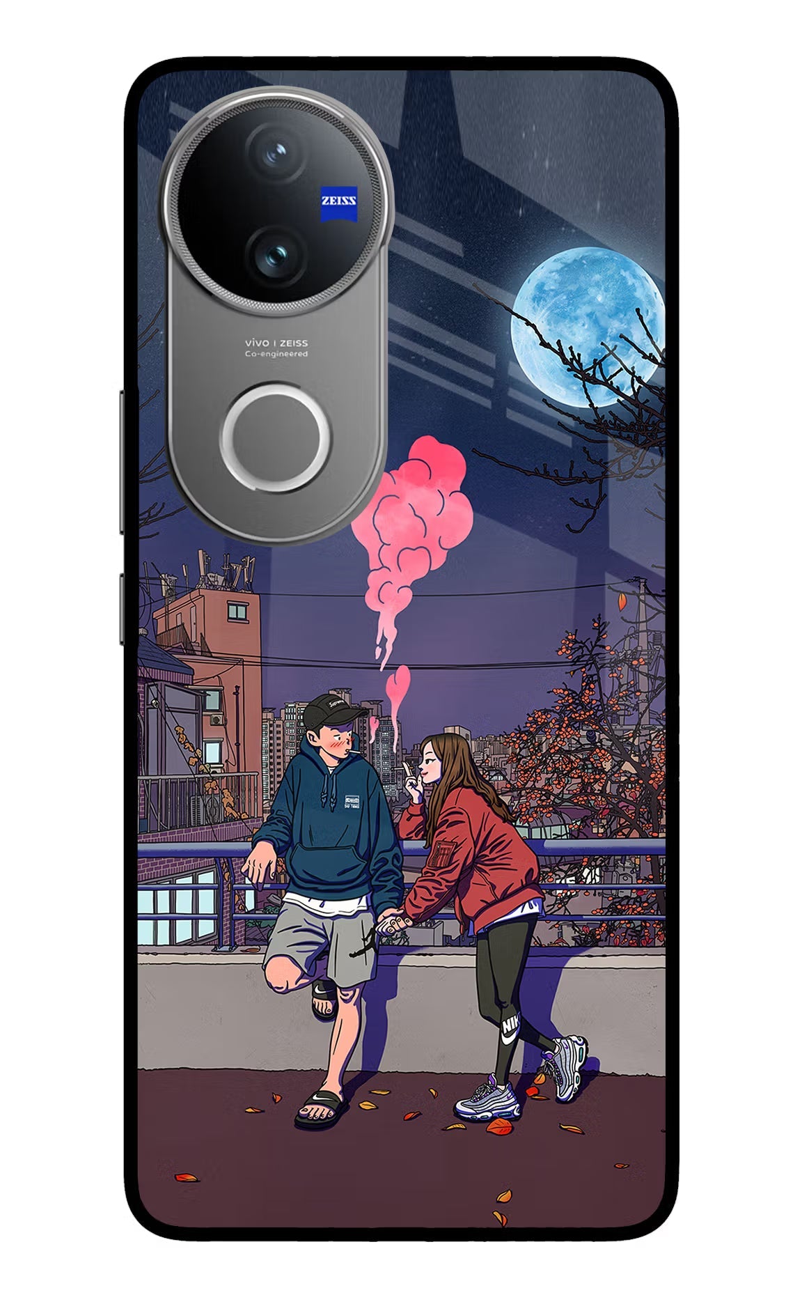Chilling Couple Vivo V50 5G Glass Case