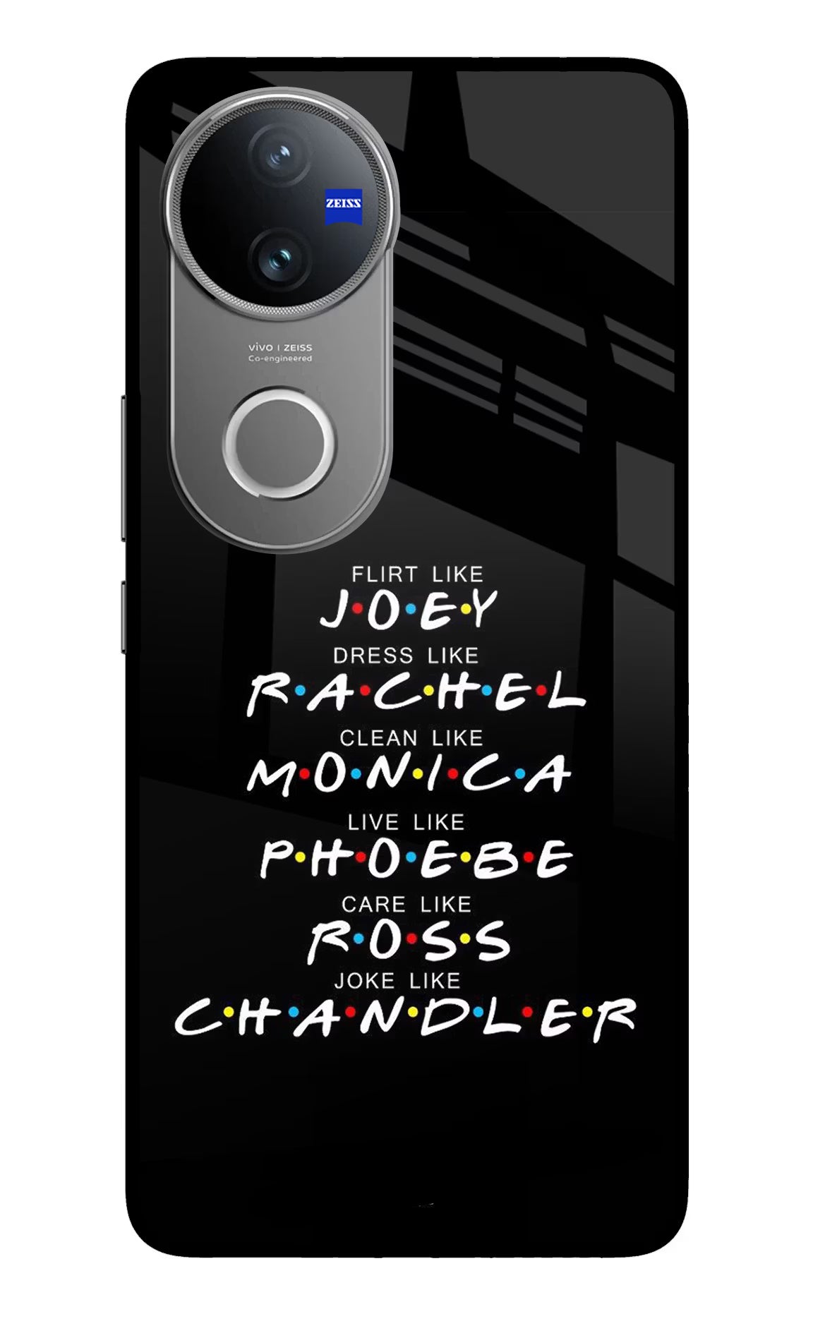 FRIENDS Character Vivo V50 5G Glass Case