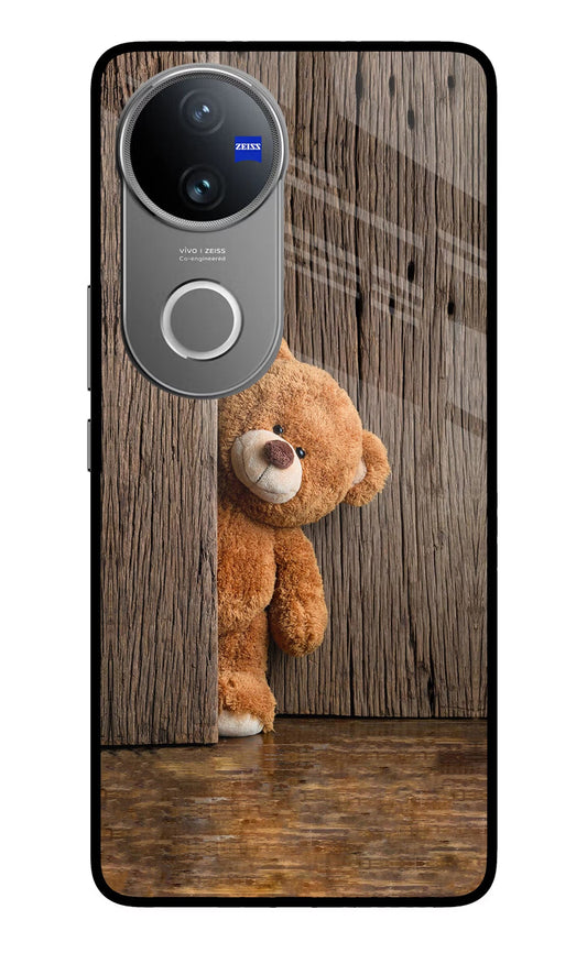 Teddy Wooden Vivo V50 5G Back Cover
