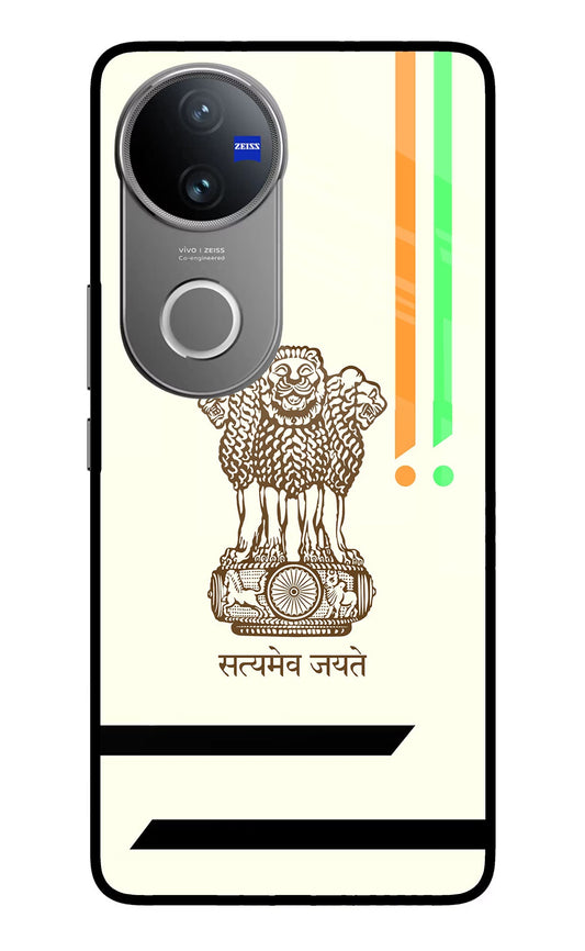 Satyamev Jayate Brown Logo Vivo V50 5G Back Cover