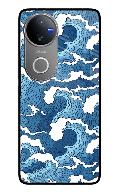 Blue Waves Vivo V50 5G Back Cover