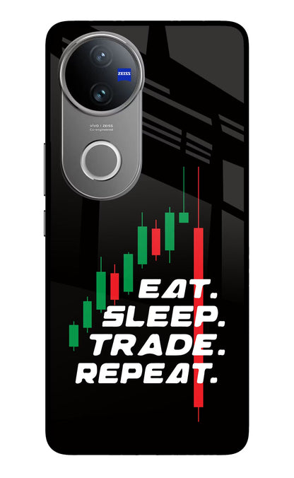 Eat Sleep Trade Repeat Vivo V50 5G Back Cover