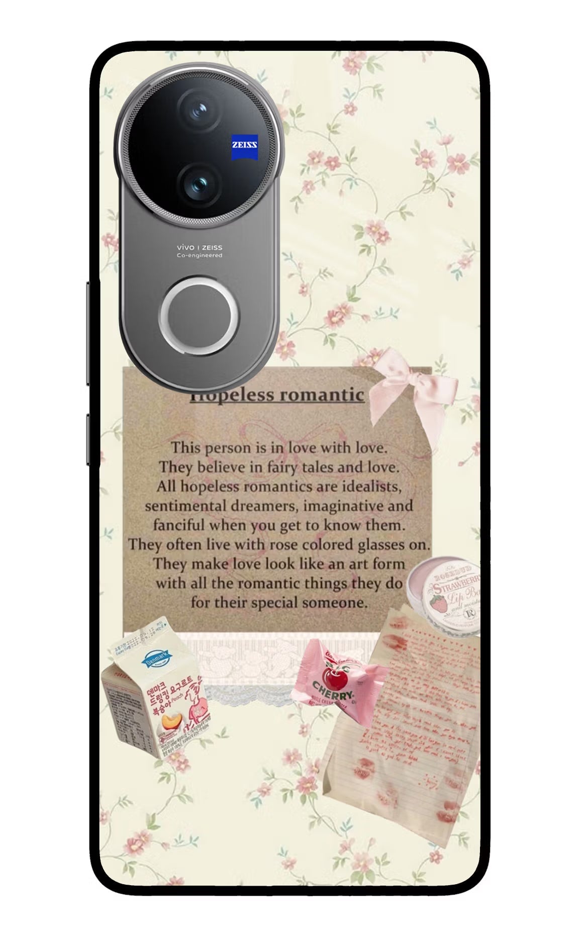 Hopeless Romantic Vivo V50 5G Glass Case