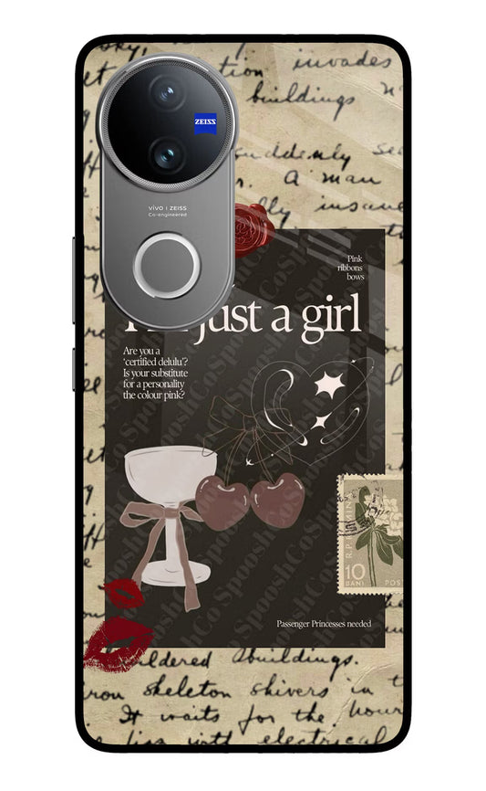 I am just a girl Vivo V50 5G Back Cover