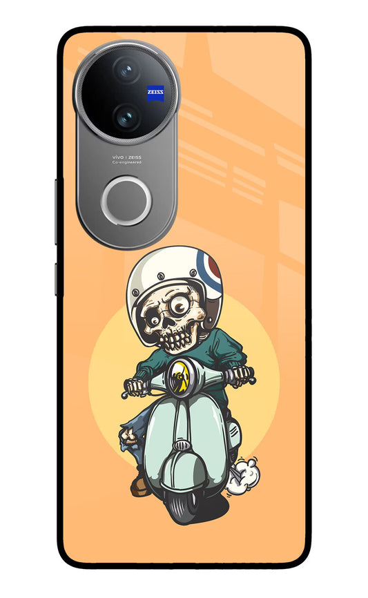 Undead Biker Vivo V50 5G Glass Case