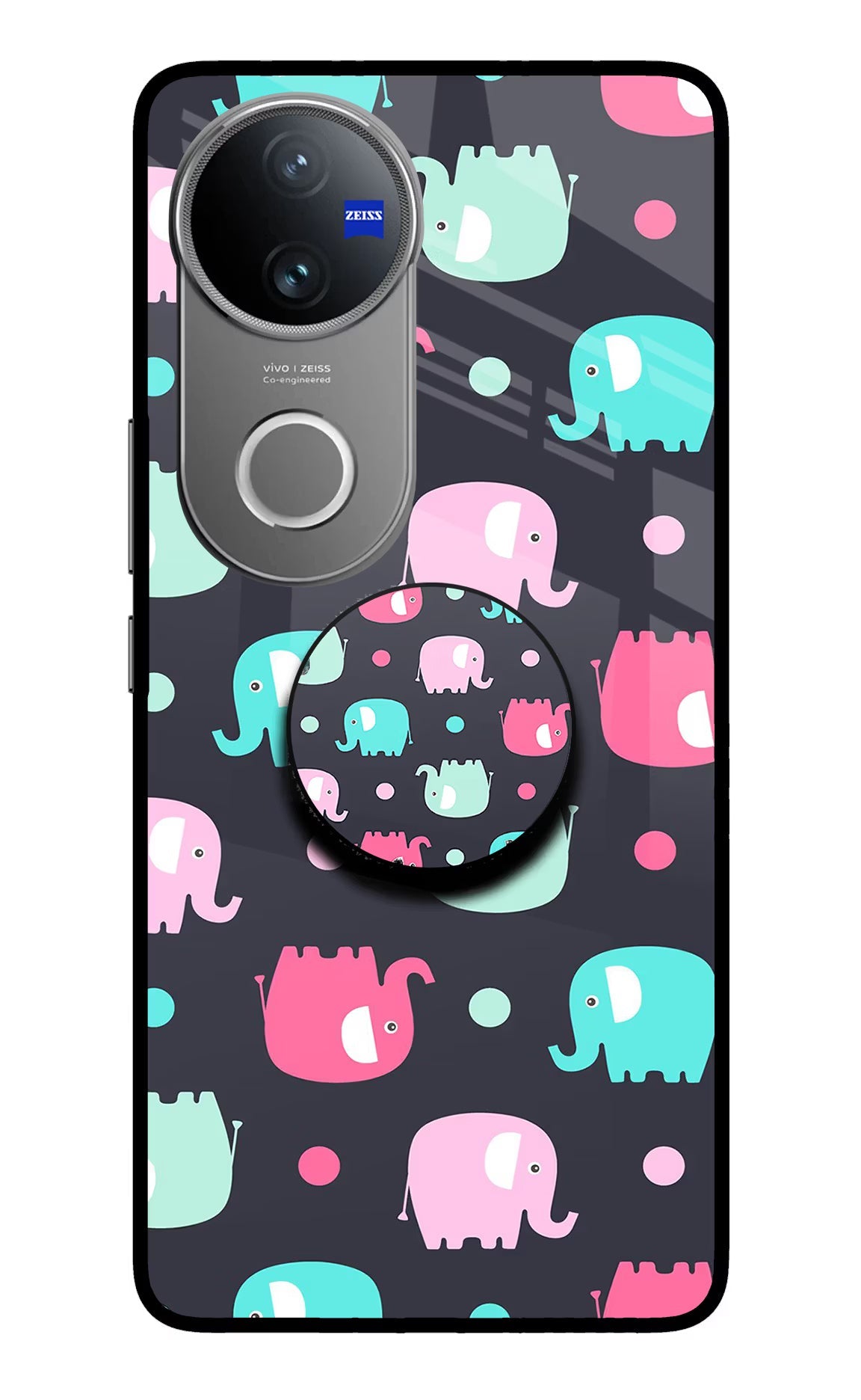 Baby Elephants Vivo V50 5G Pop Case