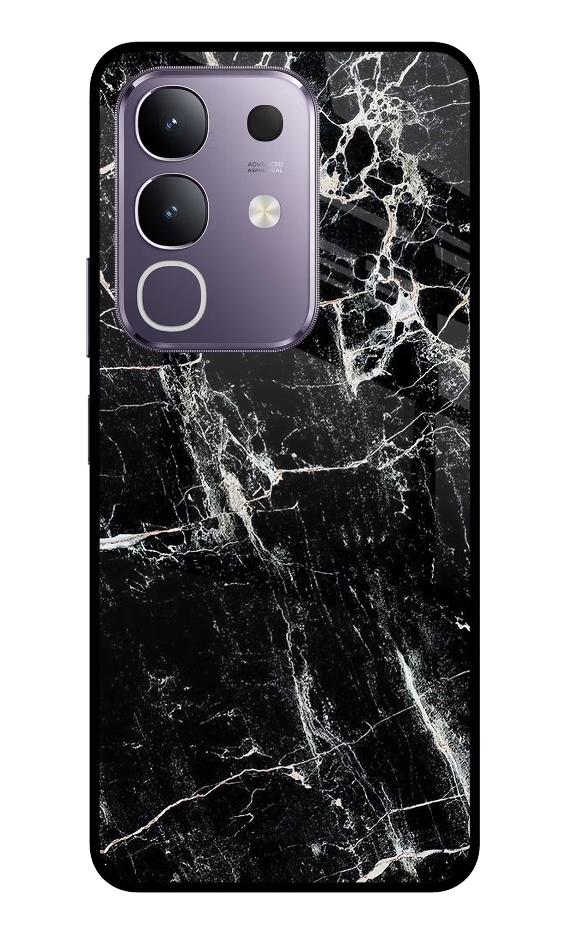 Black Marble Texture Vivo T4x 5G Back Cover