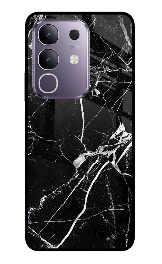 Black Marble Pattern Vivo T4x 5G Back Cover
