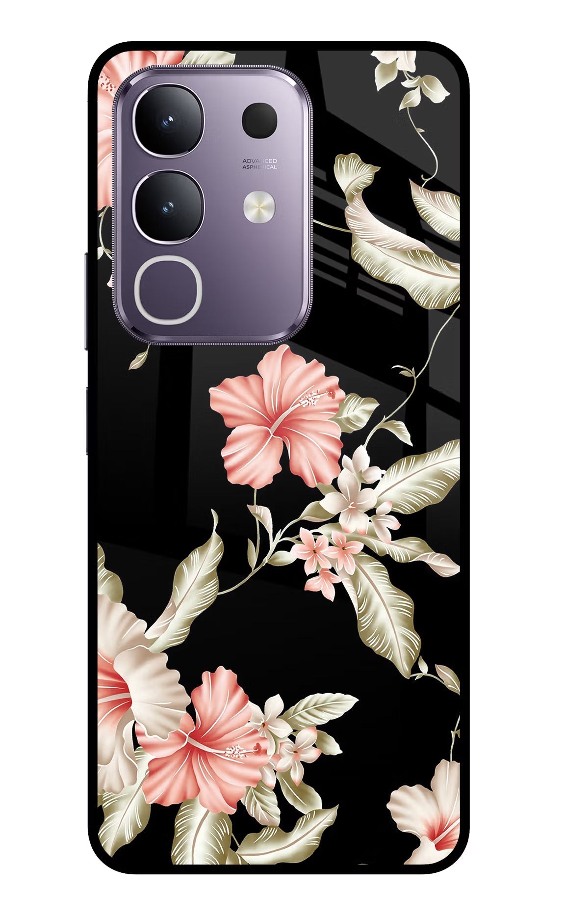 Flowers Vivo T4x 5G Glass Case